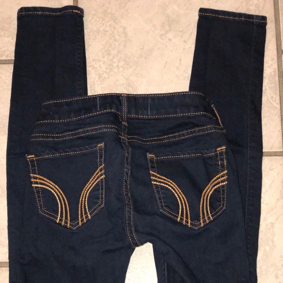 Hollister dark denim Jeggings 00R w 23 L 29 - Picture 1 of 3